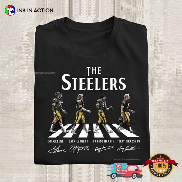 The Pittsburgh Steelers Abby Road Crossing Signature Inspired T-shirt