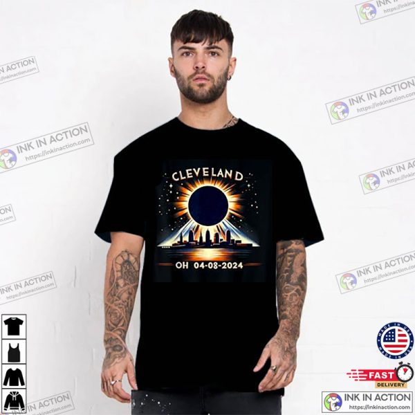 Total Solar Eclipse OH April 08 2024 Cleveland Solar Eclipse T-Shirt