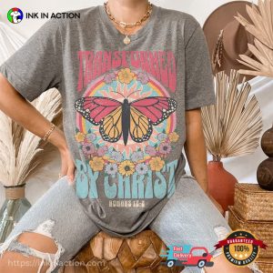 Transformed By Christ Vintage Comfort Colors Bible Verse Shirts