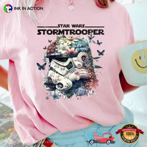 Tropical Stormtrooper Star Wars Helmets Floral Comfort Colors T-Shirt