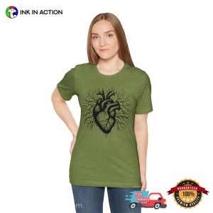 Vibrant Heart Shape Tree Of Life Comfort Colors T-Shirt