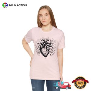 Vibrant Heart Shape Tree of Life Comfort Colors T Shirt 3