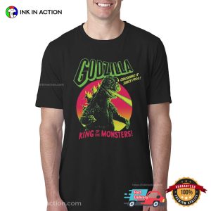 Vintage 80s Godzilla king of the monsters Movie Tee 2