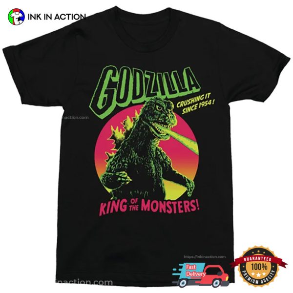 Vintage 80s Godzilla King Of The Monsters Movie Tee