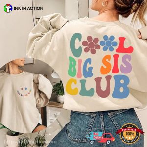 Vintage Cool Big Sis Club Comfort Colors Tee