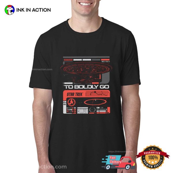 Vintage To Boldly Go Star Trek Space Shirt