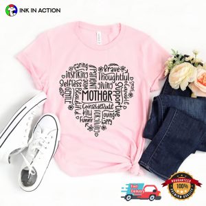 Virtues Mother Heart Adorable T Shirt, happy mommy day Merch 4