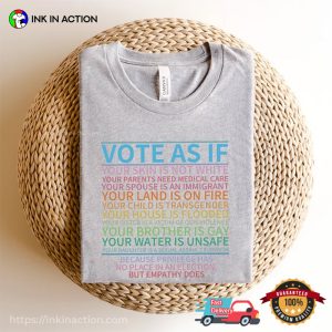 Vote As If Human's Right, lgbt pride t shirt 2