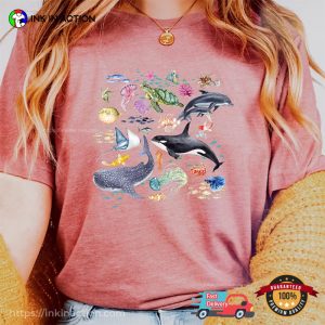 Watercolor Marine Animals Comfort Colors T-Shirt