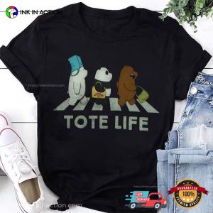 We Bare Bears Tote Life abbey road crossing Inspired T Shirt 3
