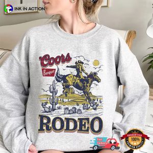 Wild West Cowboy Vintage coors banquet rodeo shirt 1