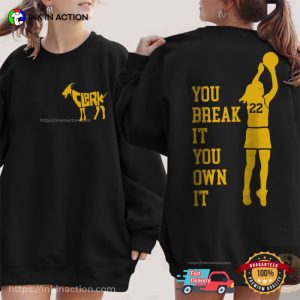 You Break It You Own It Goat Caitlin Clark Iowa Basketball 2 Sided T-shirt