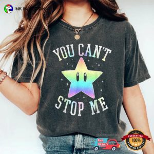 You Can’t Stop Me Star Water Mario Games T-shirt