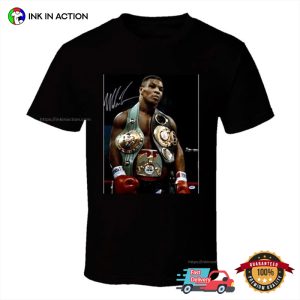 Young Iron Mike Tyson Boxing Champions Signature T-shirt