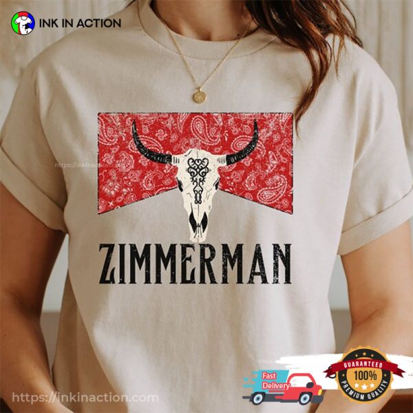 Zimmerman Bull Skull Western Bailey Zimmerman Shirts