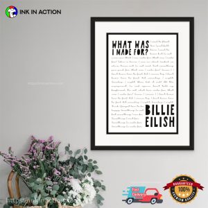 Barbie Movie Songs What Was I Made For Lyrics Billie Eilish Poster