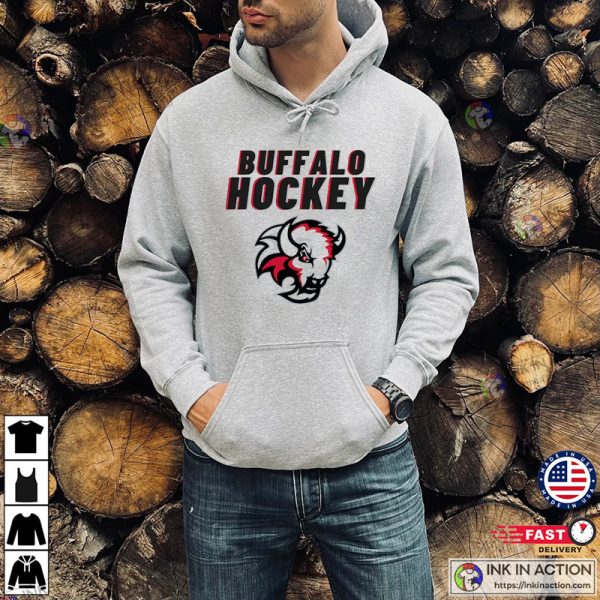 Buffalo Hockey Buffalo Goat Vintage Ice Hockey Shirt