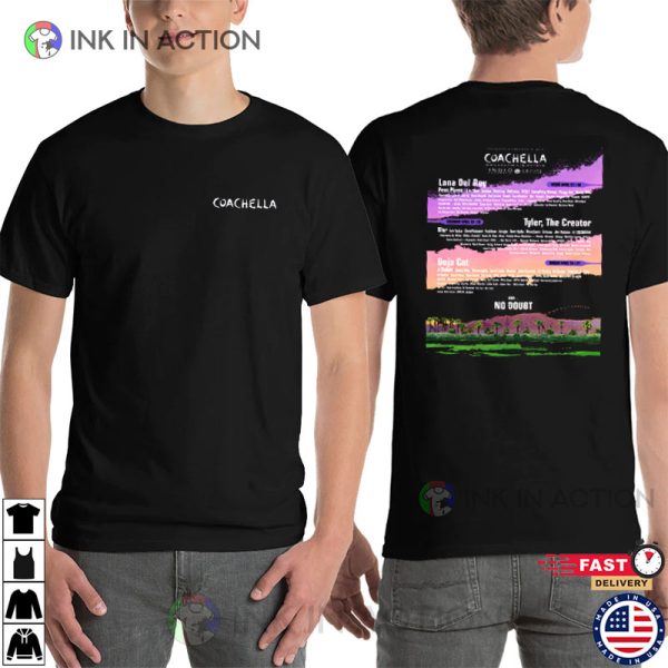 Coachella Music Festival No Doubt 2024 2 Sided T-Shirt