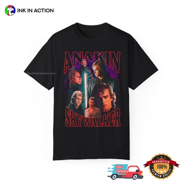 Disney Star Wars Anakin Skywalker Collage Vintage 90s T-Shirt