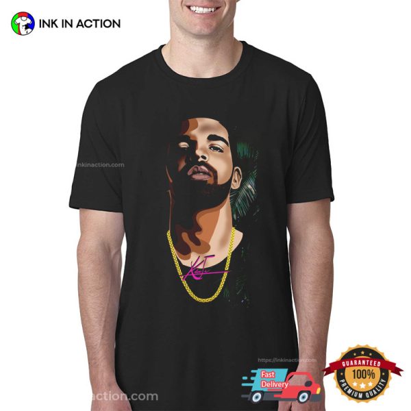 Drake Young Fanart Portrait T-shirt