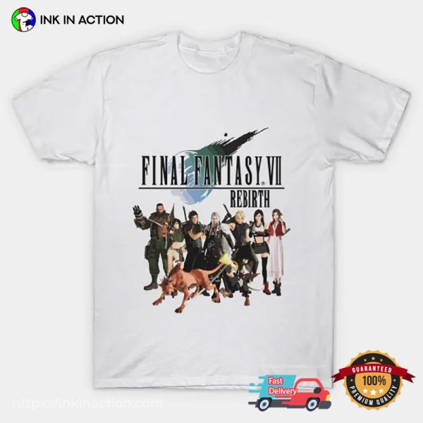 FF VII Rebirth Game Characters T-Shirt