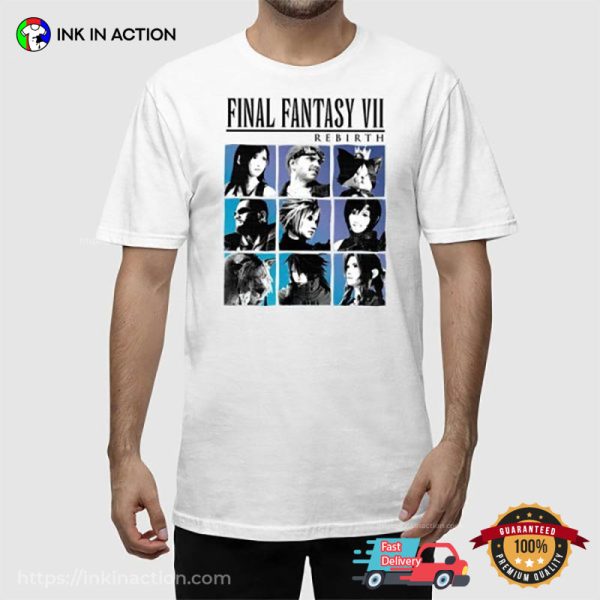 Game Final Fantasy 7 Remake Characters Vintage Style T-Shirt