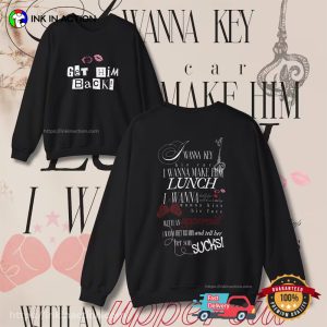 get him back Lyrics Olivia Rodrigo 2 Sided Shirt 2