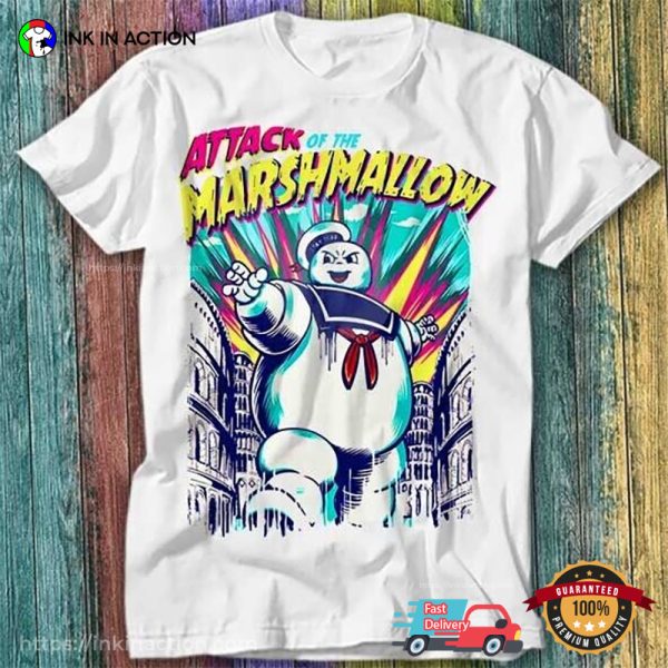 Ghostbusters Stay Puft Attack Of The Marshmallow T-Shirt