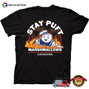 Ghostbusters Stay Puft On Fire T-Shirt