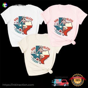 god bless texas Cowgirl Western Comfort Colors Tee 1