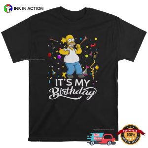 homer the simpsons It's My Birthday Cartoon Tee 33