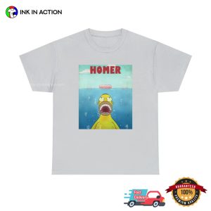 homer the simpsons The Shark Funny Cartoon T Shirt 3