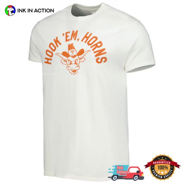 Hook Em Horns Texas Longhorns Bull Vintage Tee