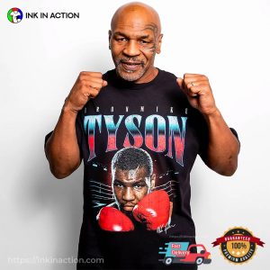 Iron Mike Tyson In The Ring Black T-Shirt