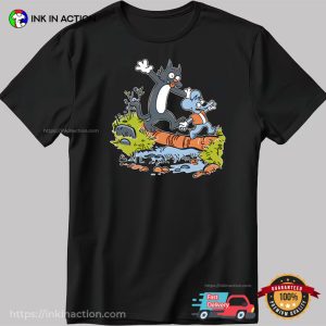 itchy and scratchy Funny Cartoon Shirt 3