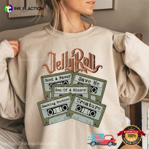 Jelly Roll Greatest Hits Cassette Tapes Shirt