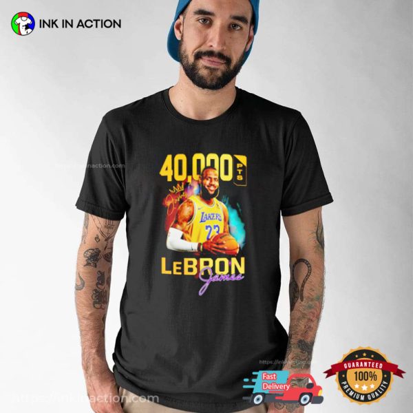 Lebron Los Angeles Lakers 40000 PTS Shirt