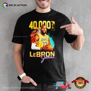 Lebron Los Angeles Lakers 40000 PTS Shirt