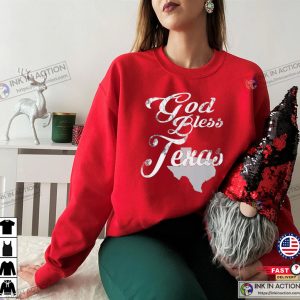 Little Texas God Bless Texas Retro T-shirt