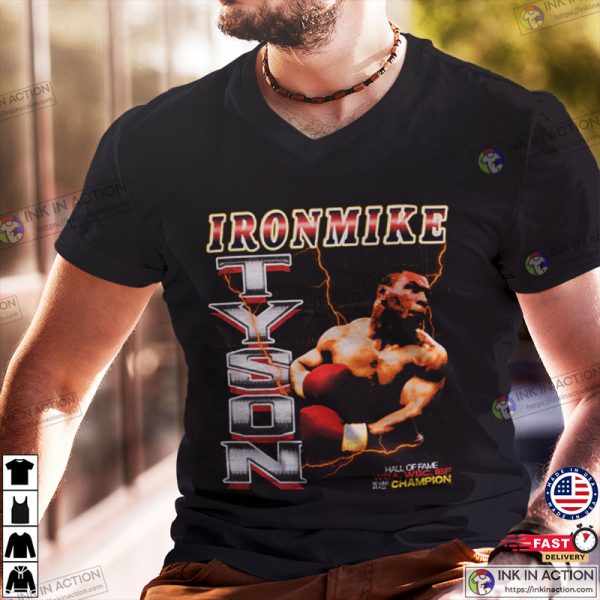 Mike Tyson Boxing Hall Of Fame Vintage T-shirt