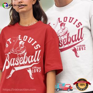 mlb st louis Baseball 1892 Retro Cardinals T Shirt 1