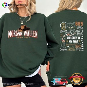 morgan wallen tour Vintage Country Music 2 Sided T Shirt 1