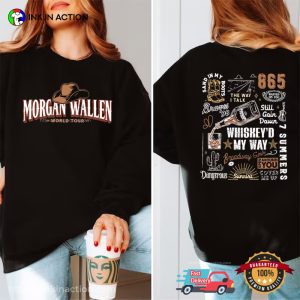 morgan wallen tour Vintage Country Music 2 Sided T Shirt 2