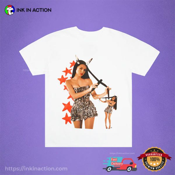 Olivia Rodrigo Hot Fanart 2 Sided T-shirt