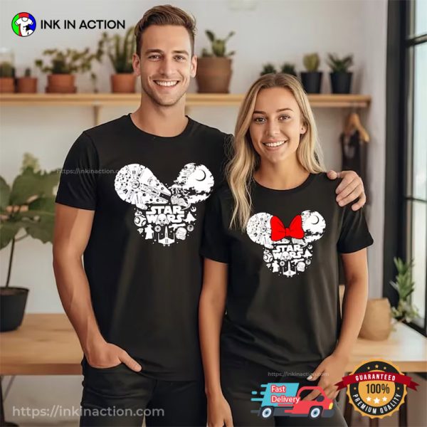 Star Wars Series Disney Mickey Couple Matching T-Shirt