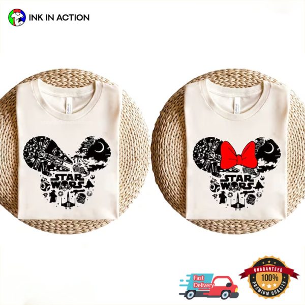 Star Wars Series Disney Mickey Couple Matching T-Shirt