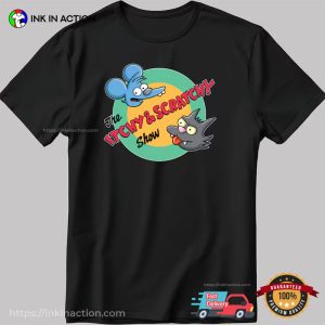 The Itchy And Scratchy Show The Simpson Funny Cartoon Shirt