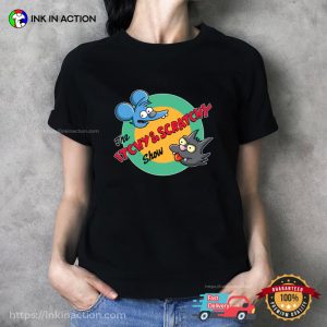 the itchy and scratchy show The Simpson Funny Cartoon Shirt