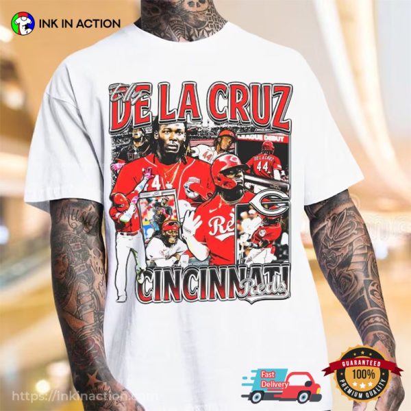 90s Retro De La Cruz Cincinnati Reds T-shirt