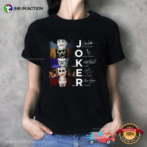 All Joker Actors Signatures T-shirt